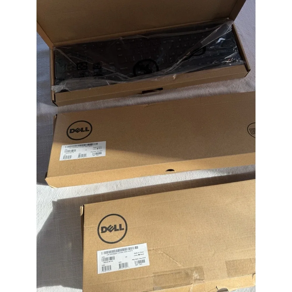 Dell KB216-BK-US USB Wired Keyboard Lot of 3 Full Size NEW